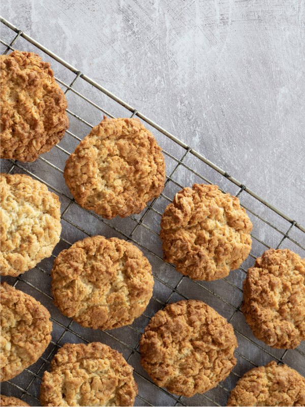Image of White Chocolate & Cranberry ANZAC Biscuits