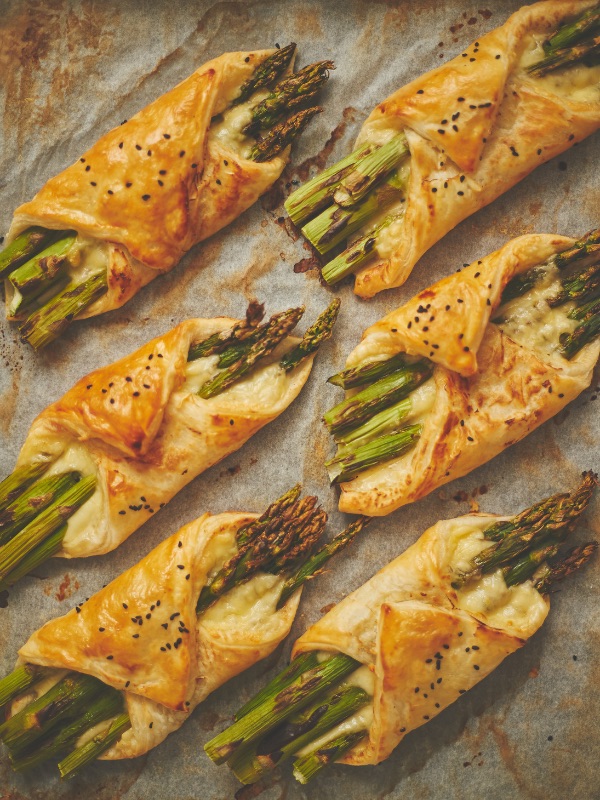 Read the Asparagus & Brie Puff Pastries recipe now Asparagus & Brie Puff Pastries