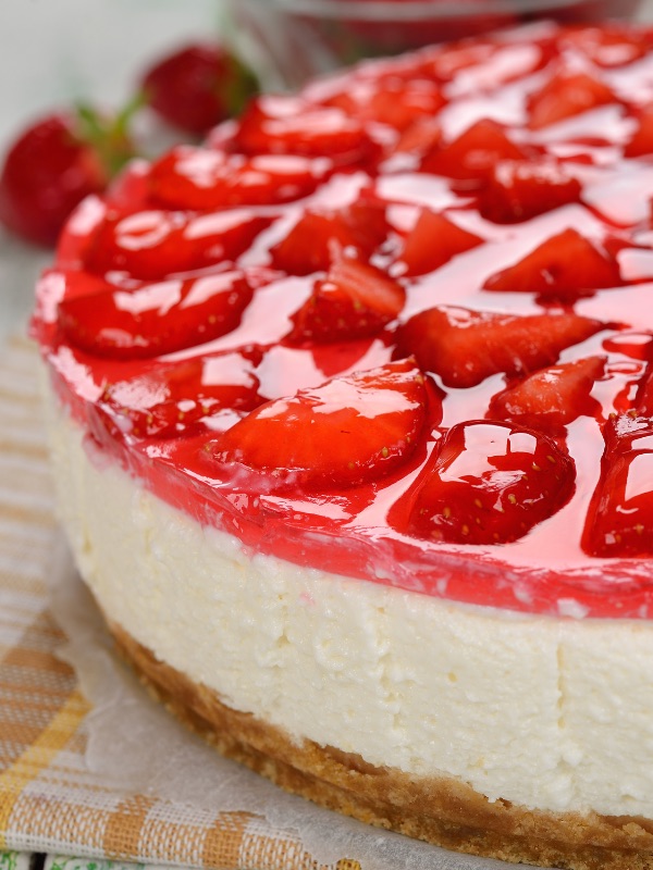 Image of Classic Strawberry & Lemon Cheesecake