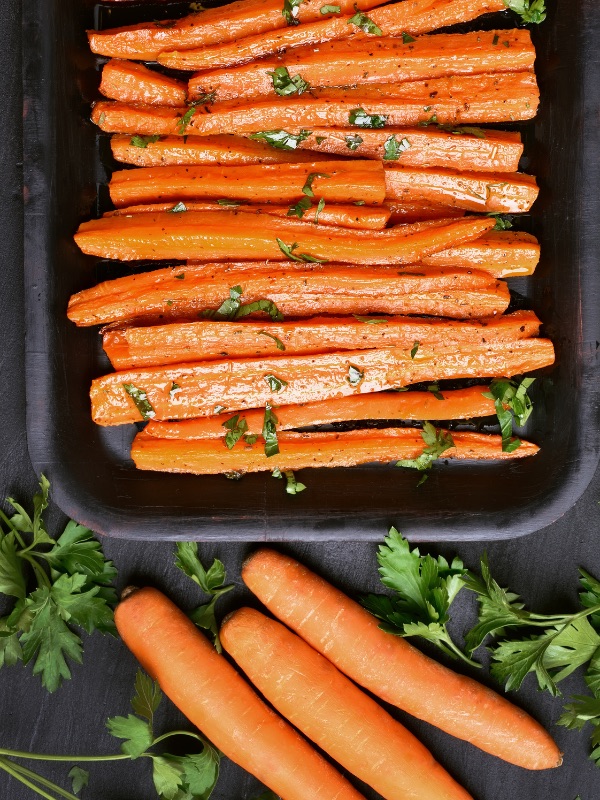 Image of Honey Garlic Butter Roasted Carrots